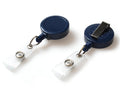 BLACK ID BADGE REELS WITH STRAP CLIP (PACK OF 50