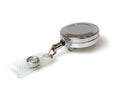 CHROME MEDIUM DUTY 32MM ID BADGE REELS WITH REINFORCED STRAP CLIP (PACK OF 50)