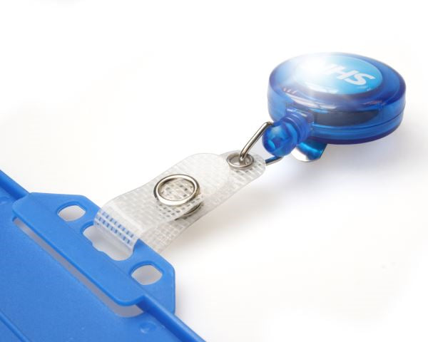 NHS BADGE REELS WITH STRAP CLIP (PACK OF 100)