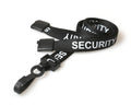 BLACK SECURITY LANYARDS WITH PLASTIC J CLIP (PACK OF 100)
