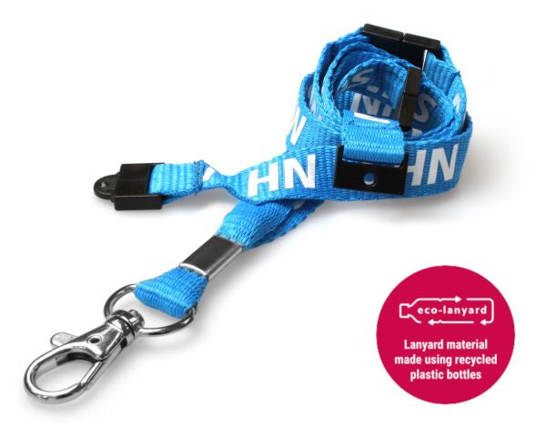 15MM NHS LANYARDS WITH TRIPLE BREAKAWAY (PACK OF 100)