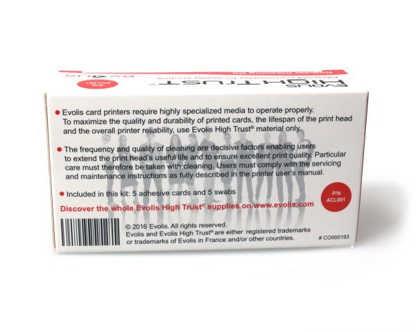 EVOLIS ACL001 REGULAR CARD PRINTER CLEANING KIT